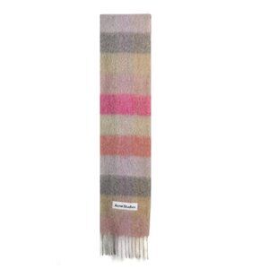 Acne Studios Checked Mohair-Blend Scarf • Designer Winter Accessories • One Size